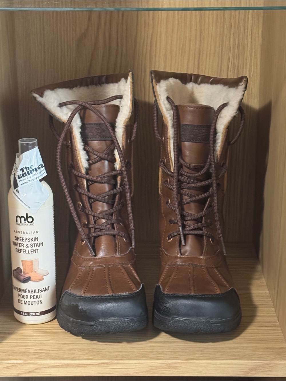 UGG Butte II CWR Chestnut Sheepskin-Lined Slip-On Boot